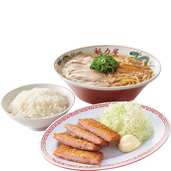 ハムカツ定食