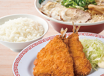 アジフライ定食 +230円(税別)